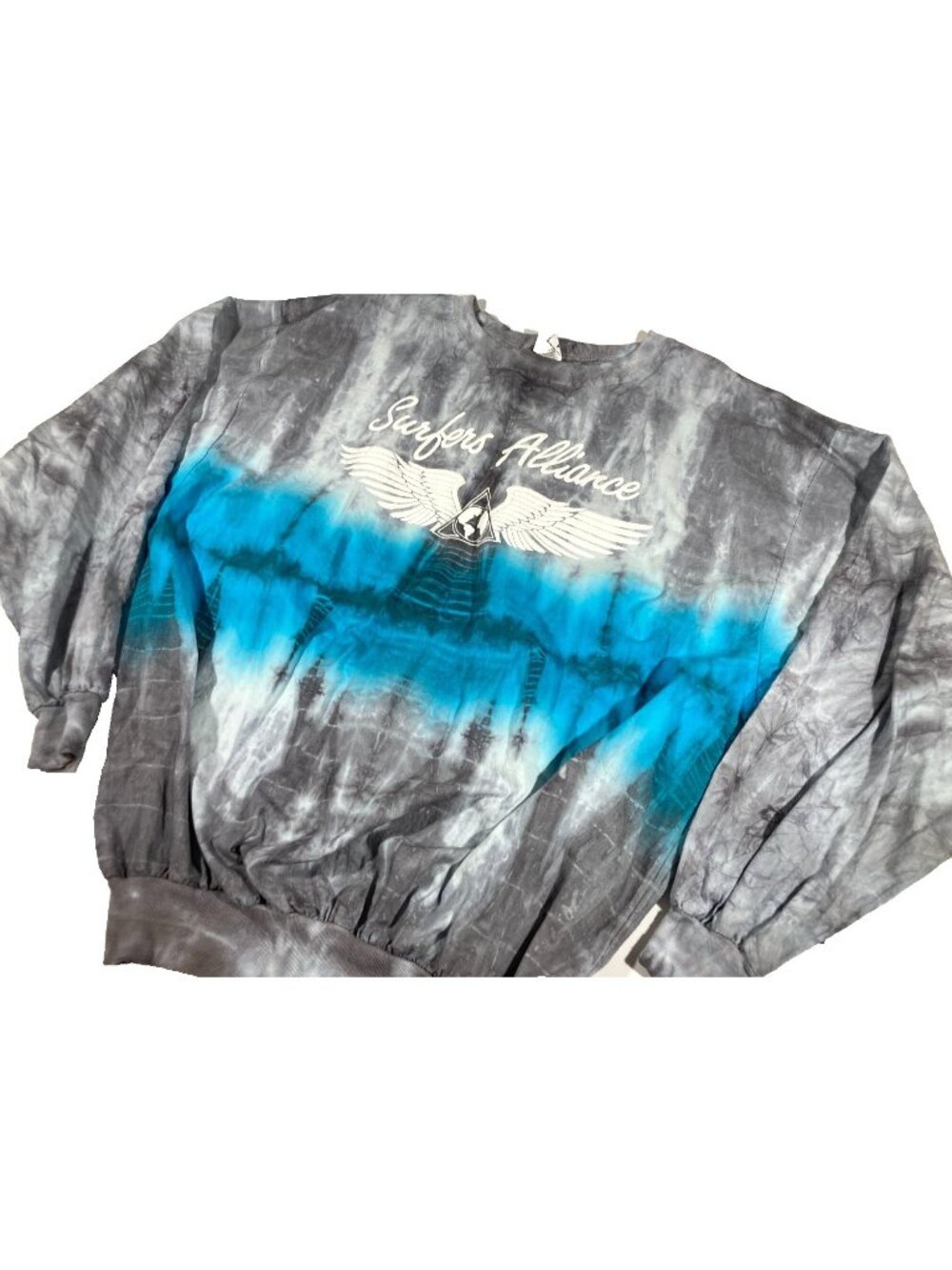 Vintage Surfers Alliance Tie-Dye Long Sleeve Shirt Pullover 80s 90s Surf Skate